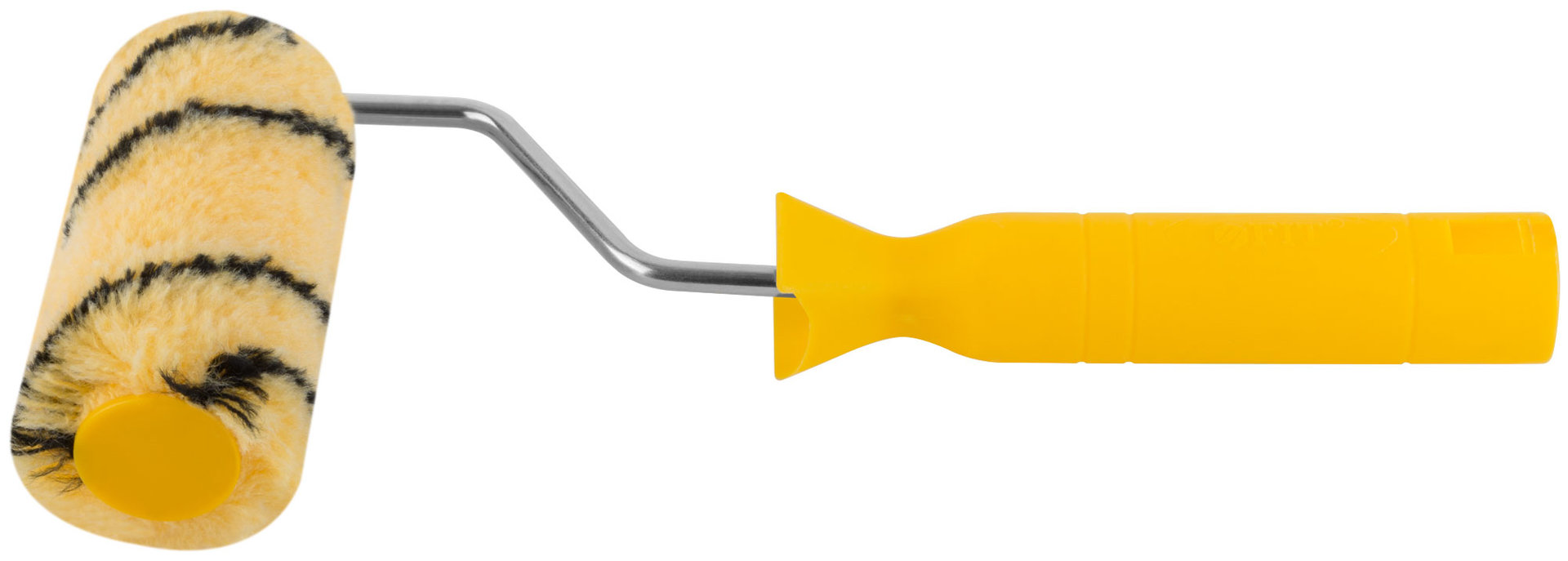 Валик полиакриловый бежевый с черной полосой миди, диам. 30/51 мм; ворс 10,5 мм, 100 мм (02625)