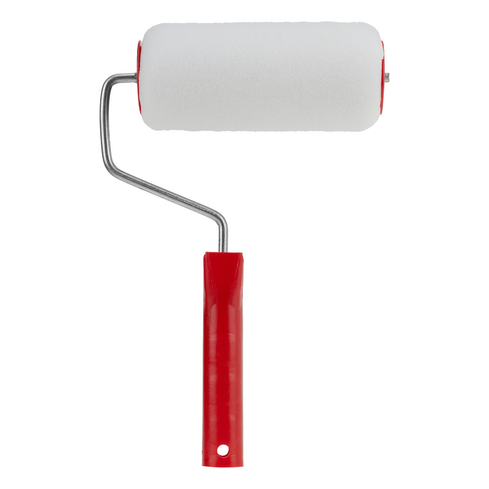 Валик Поролон, в сборе, 150 мм, D 48 мм, D ручки 6 мм, крепление шплинтом Сибртех (80142)