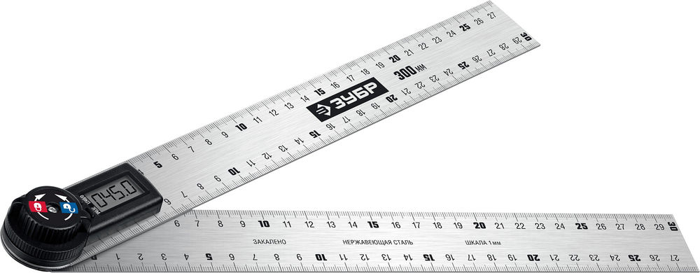 Транспортир-угломер электронный 300 мм Профессионал ЗУБР 34296
