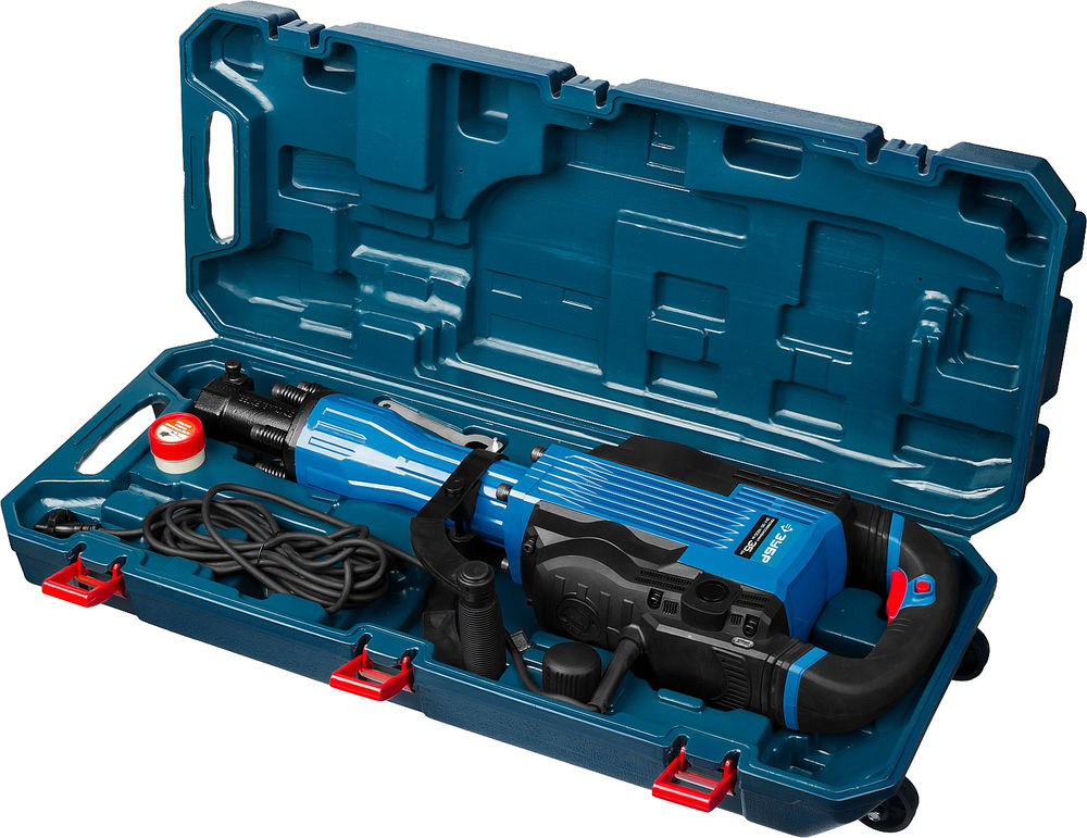 Отбойный молоток HEX-30 35 Дж, 1600 Вт, АВТ ЗУБР Бетонолом Профессионал ЗМ-35-1600 ВК