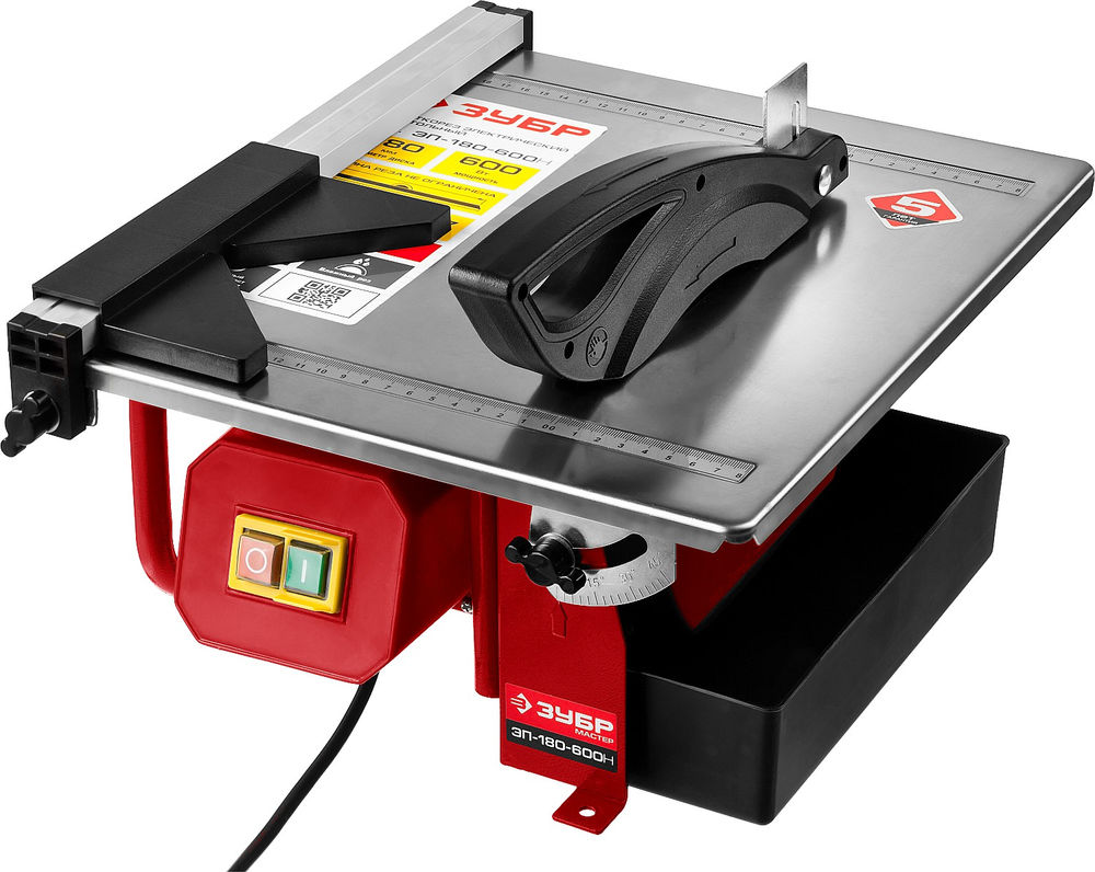 Плиткорез электрический настольный d 180 мм, 600 Вт ЗУБР ЭП-180-600Н