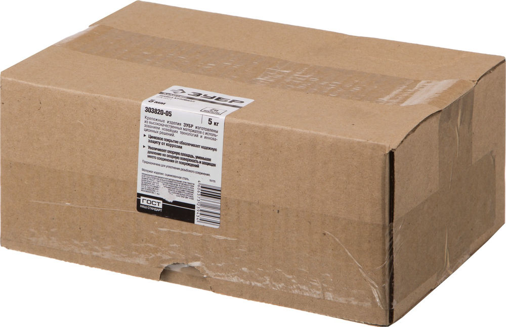 Кузовная шайба 5 мм, цинк, 5 кг ЗУБР DIN 9021 303820-05