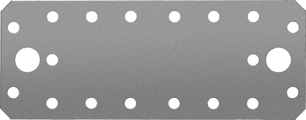 Крепежная пластина КП-2.5, 140 x 55 x 2.5 мм, цинк ЗУБР 31023-140