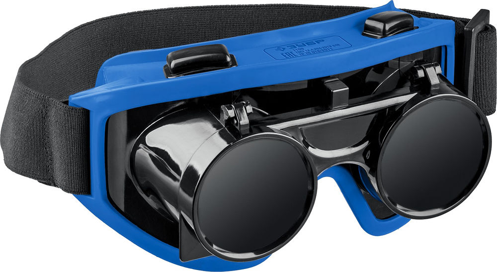 Очки для газовой сварки ОГС-5, с откидным блоком ЗУБР Профессионал 1109