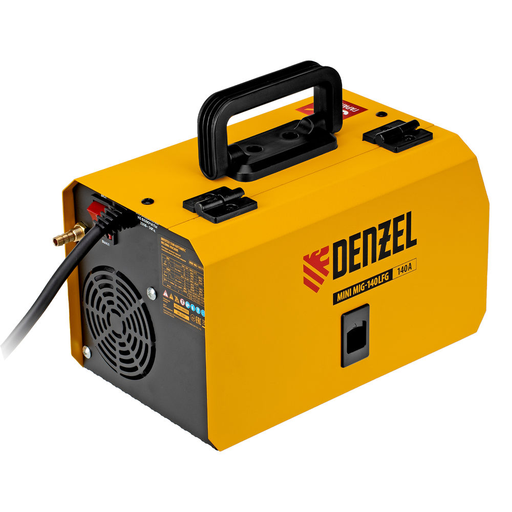 Аппарат инвертор. полуавтомат. сварки Mini MIG-140LFG, 140 А, ПВ 60%// Denzel (94305)