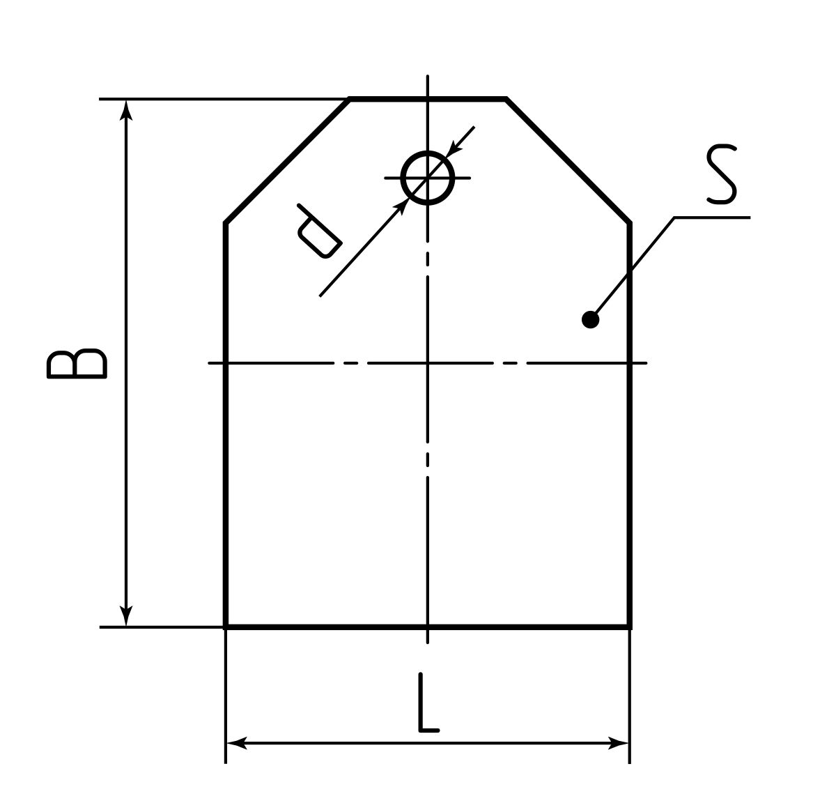 Бирка кабельная У-Домик 71х32 (100шт) (Fortisflex) (104907)