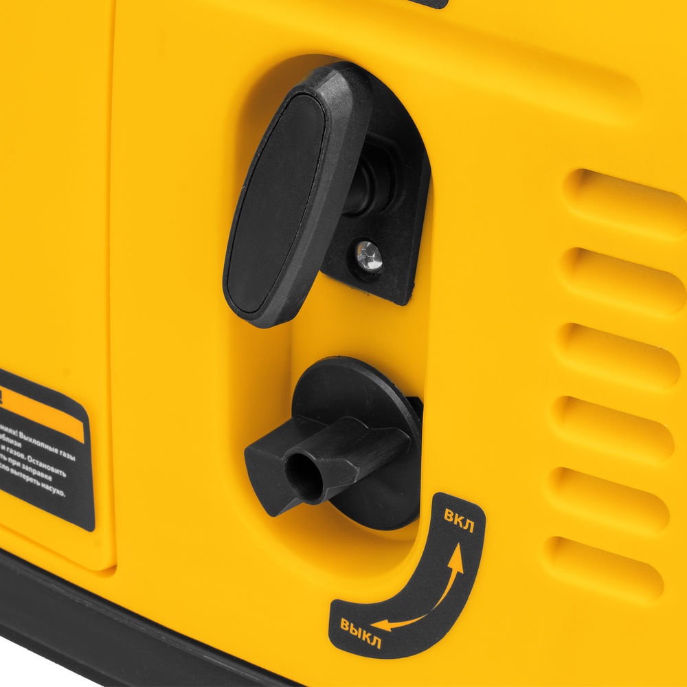 Генератор инверторный GT-1200iS, 1.2 кВт, 230 В, бак 2.4 л, закрытый корпус, ручной старт Denzel (94701)