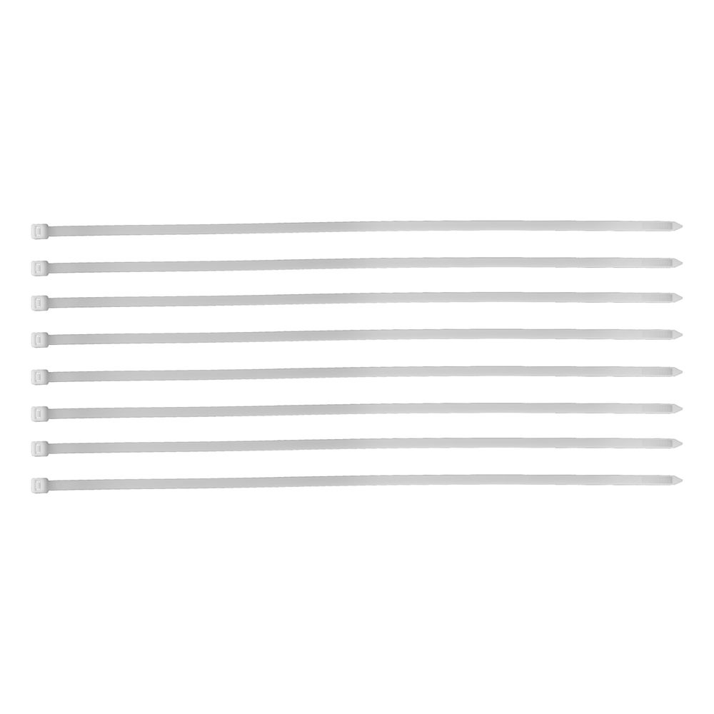 Хомуты, 500 х 8 мм, пластиковые, белые, 50 шт Сибртех (45589)