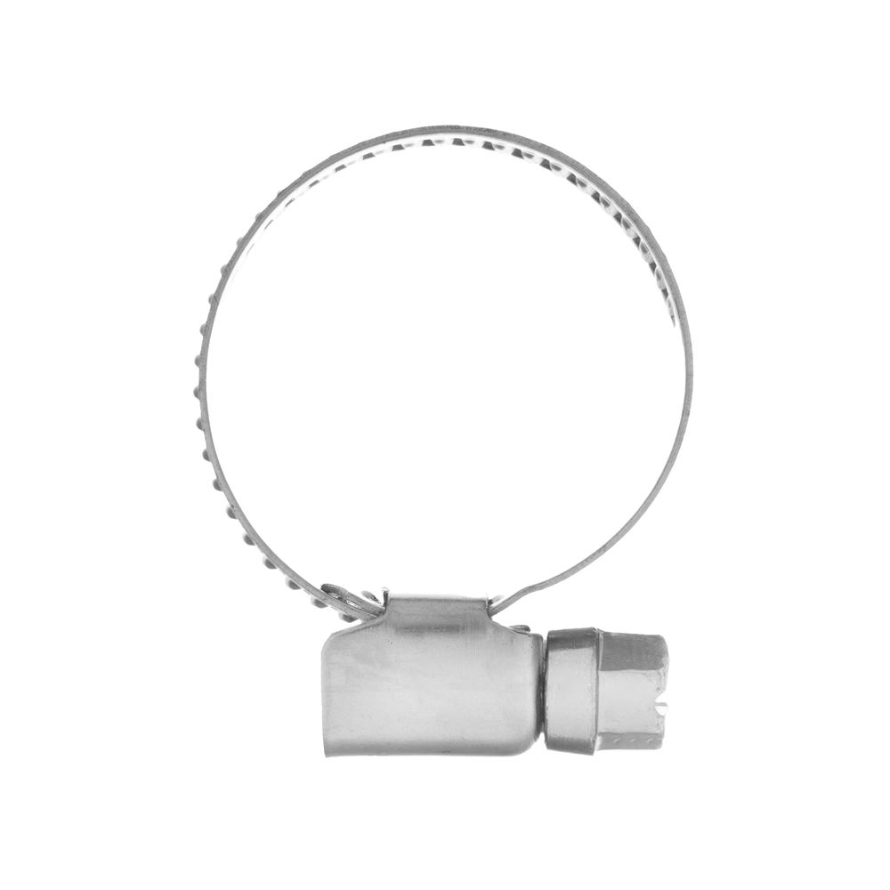 Хомуты нержавеющая сталь, Стандартное болтовое крепление 16-27 мм, 100 штук в упаковке, ширина 9 мм Сибртех (47579)