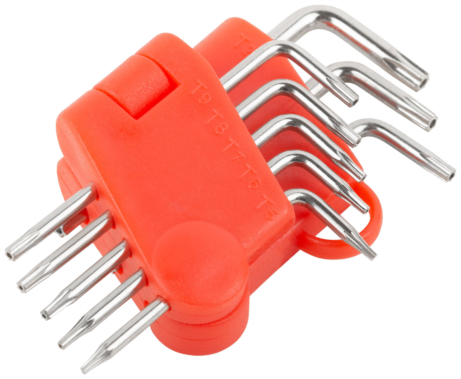 Ключи TORX CrV 8 шт. Т5-Т20, в пластиковом держателе (64001)