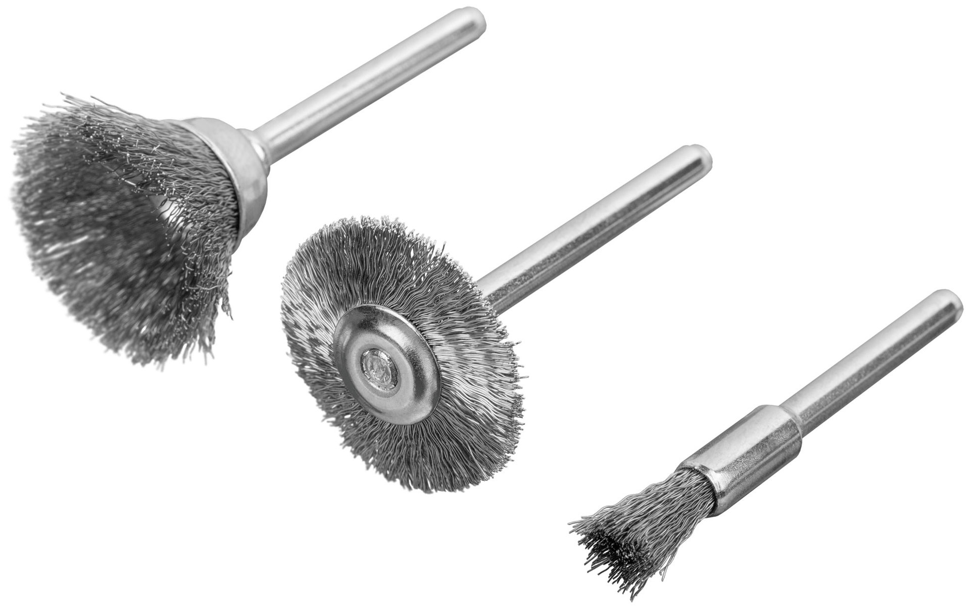 Корщетки из нержавеющей стали, набор 3 шт. (36906)