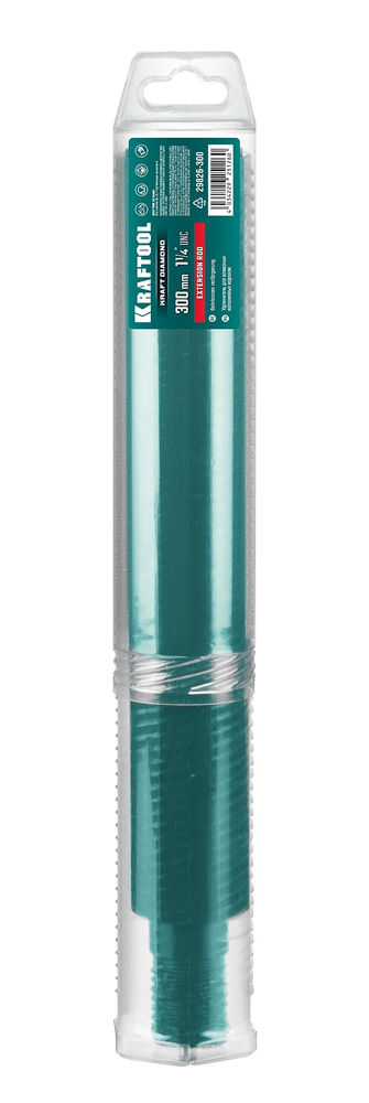 Удлинитель для алмазных коронок L300 мм, стальной, посадка 1 1/4 KRAFTOOL 29826-300