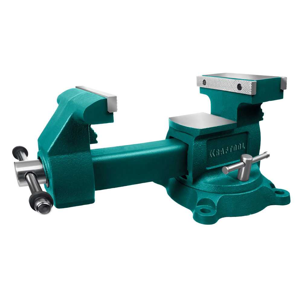 Тиски слесарные 140 мм, расход 273 мм Reversible KRAFTOOL 32705-140