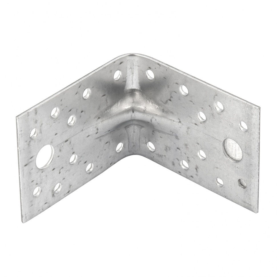 Крепежный уголок усиленный 1.7 мм, KUU 70 x 70 x 55 мм Сибртех (46410)