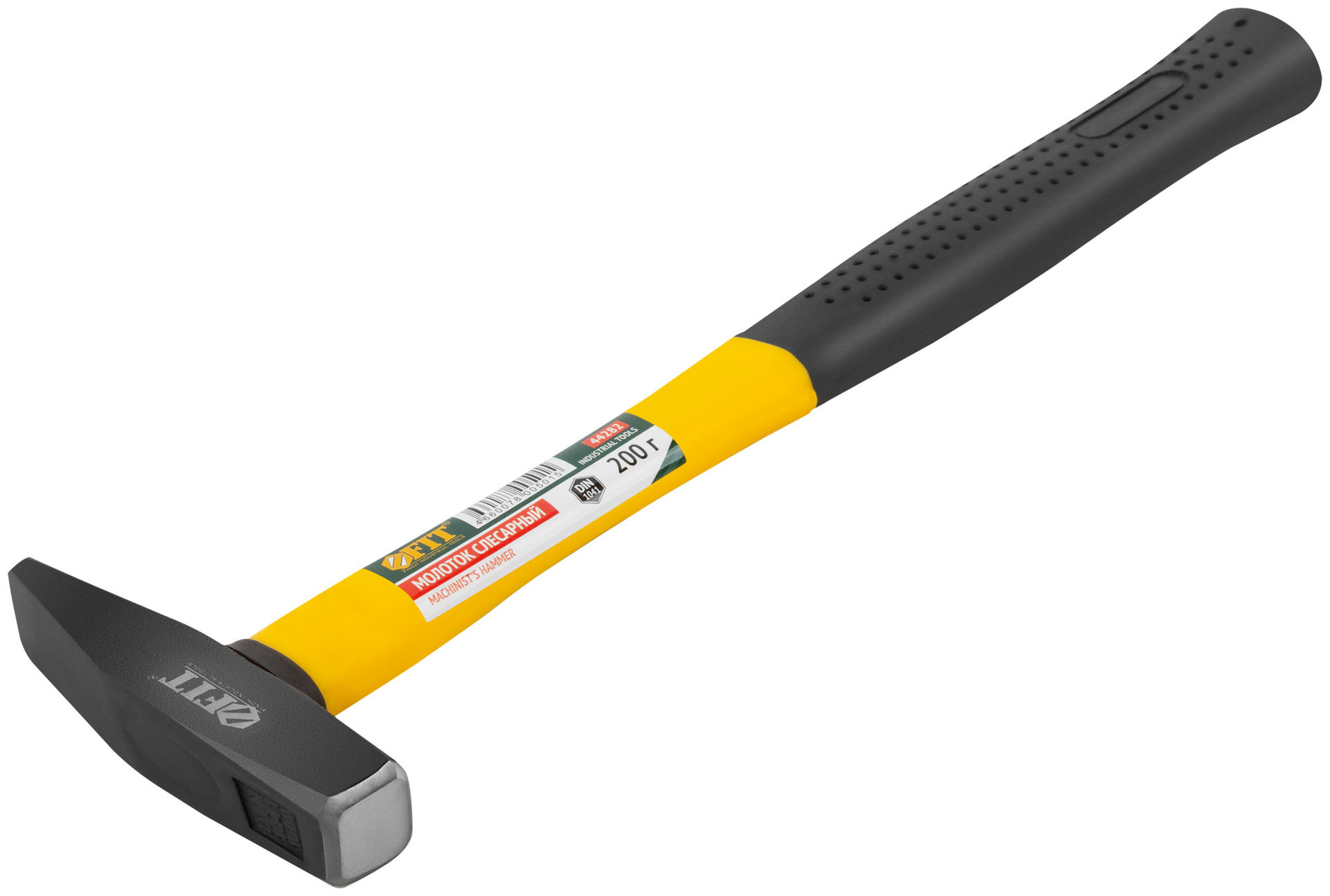 Молоток кованый, фиберглассовая ручка 200 гр. (44282)