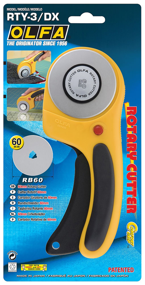 Нож с круговым лезвием 60 мм OLFA OL-RTY-3/DX
