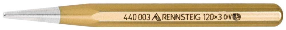 Пробойник DIN 6458 тип B, O 5 мм, 10 x 120 мм, 8-гран. профиль (RE-4400050)