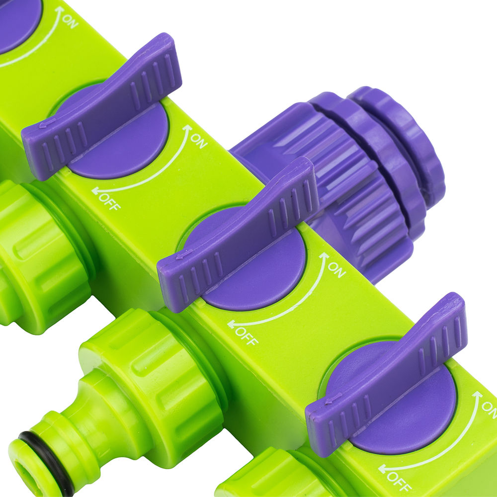 Разветвитель четырехканальный 1/2-3/4, регулируемый Palisad (66425)