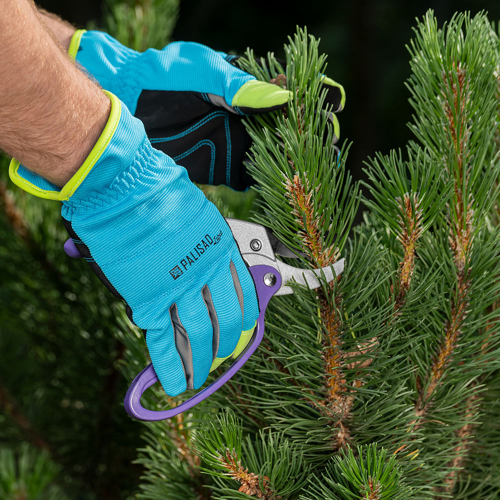 Секатор прямого реза, 200 мм, храповой механизм, металлические обрезиненные рукоятки, Palisad (60488)