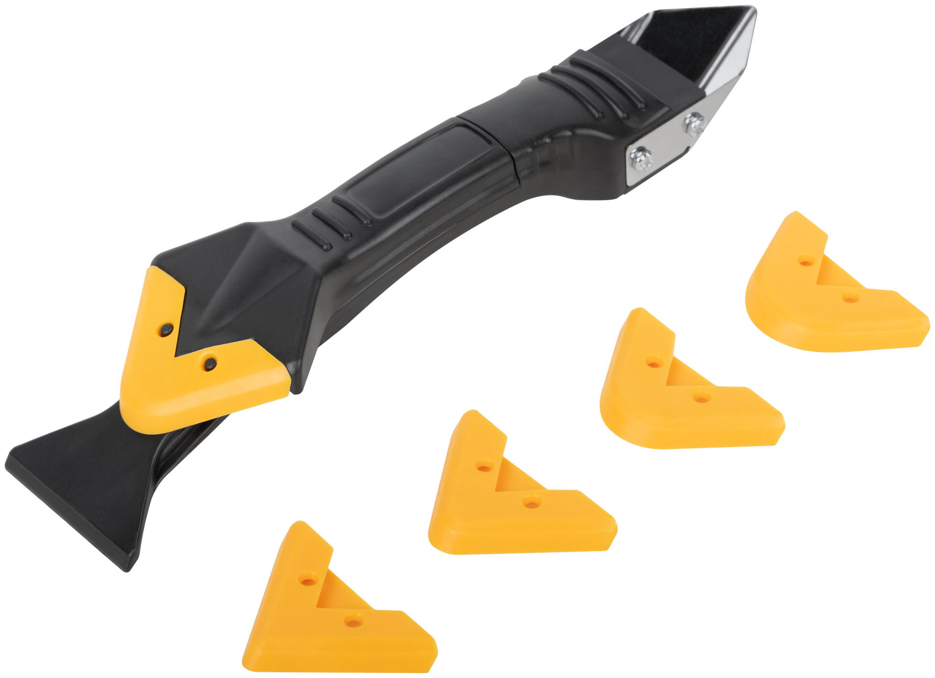 Шпатель-скребок многофункциональный, 5 сменных насадок (06895)