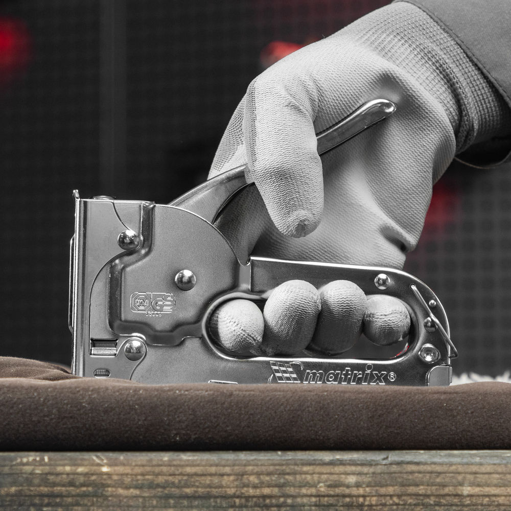 Степлер мебельный, тип скобы: 53, 4-8 мм Matrix (40903)