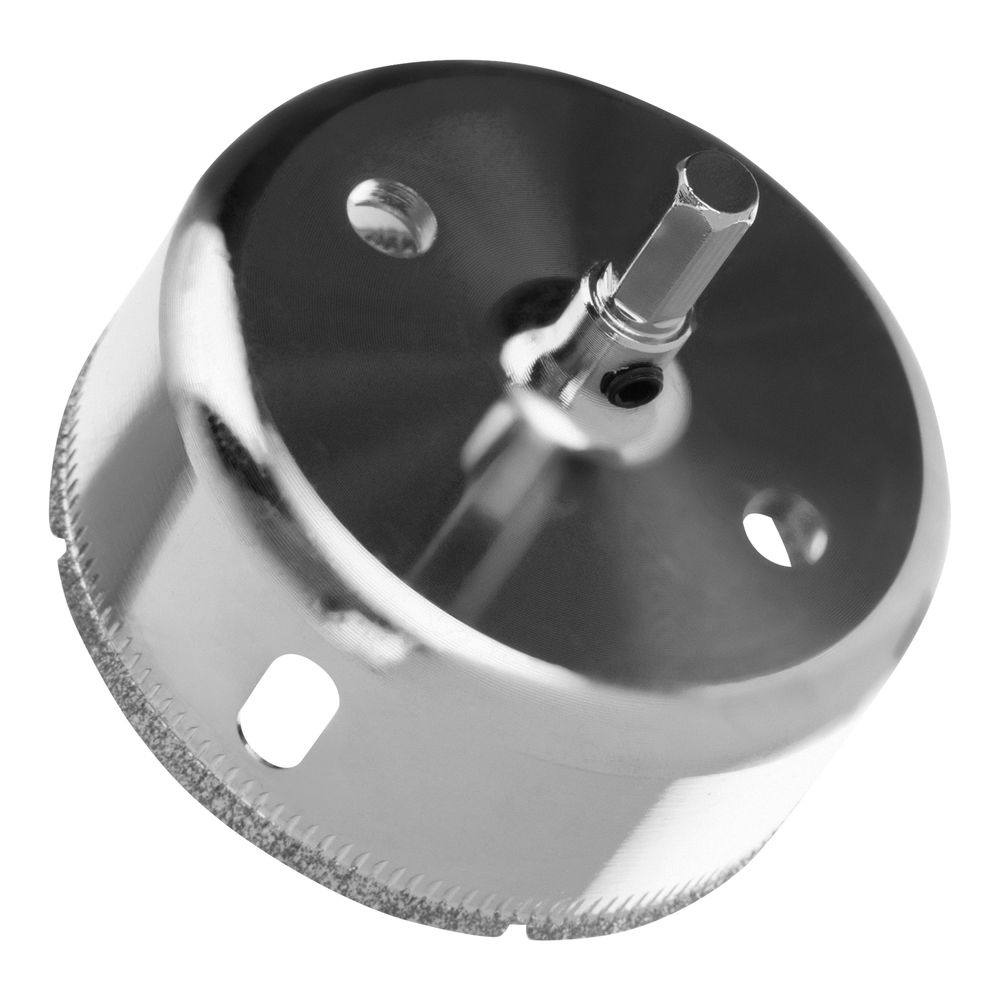 Сверло по керамической плитке и стеклу, 120 х 55 мм, шестигранный хвостовик, с центрующим сверлом Сибртех (72735)