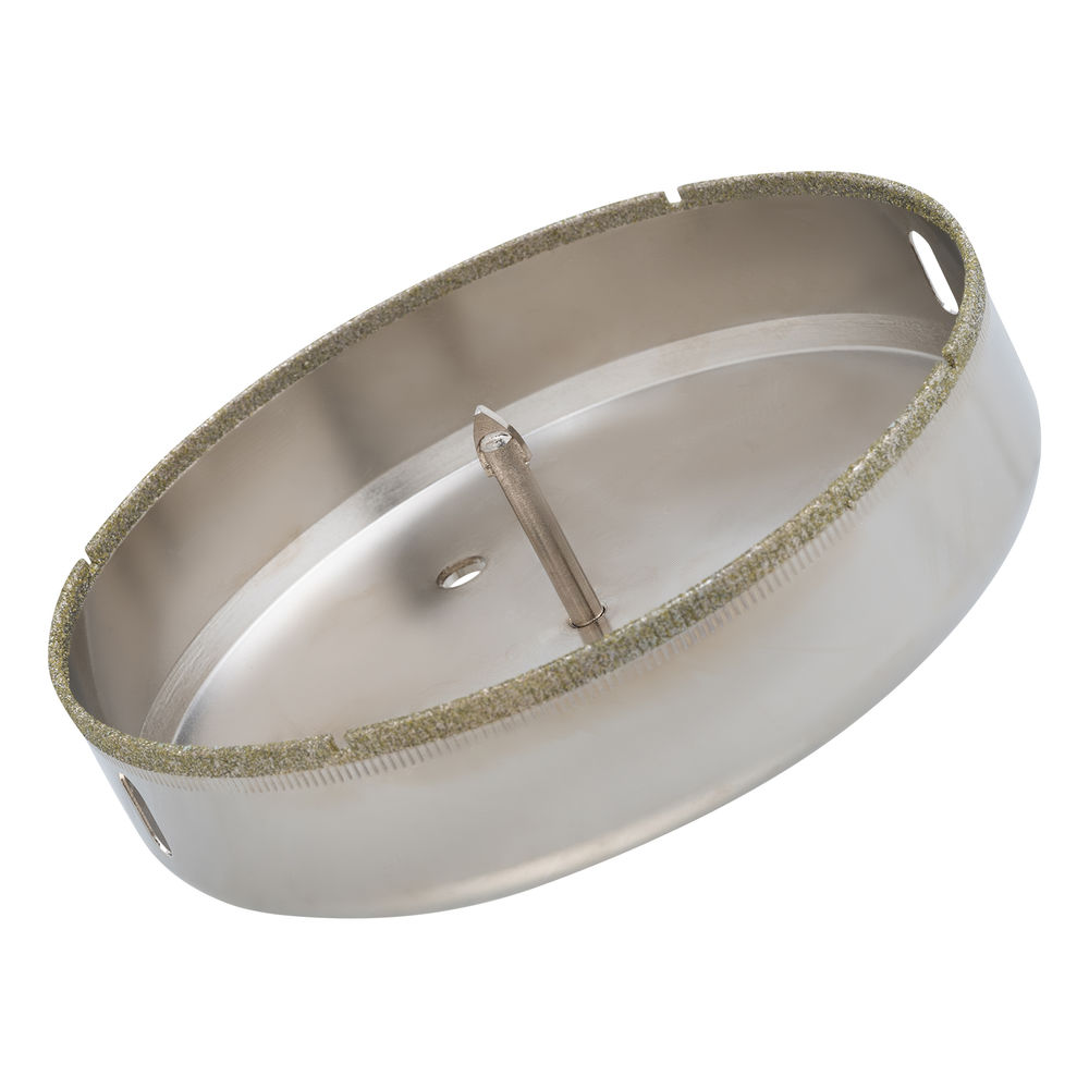 Сверло по керамической плитке и стеклу, 130 х 55 мм, шестигранный хвостовик, с центрующим сверлом Сибртех (72736)