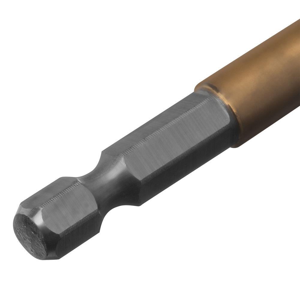 Сверло по металлу, 8 мм, HSS, нитридтитановое покрытие, шестигранный хвостовик Matrix (717802)