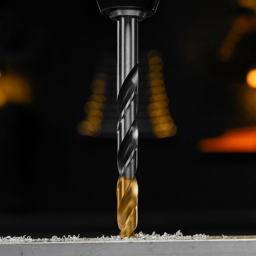 Сверло спиральное по металлу 12 x 151мм, Р6М5, Golden Tip, многогранная заточка Denzel (718287)