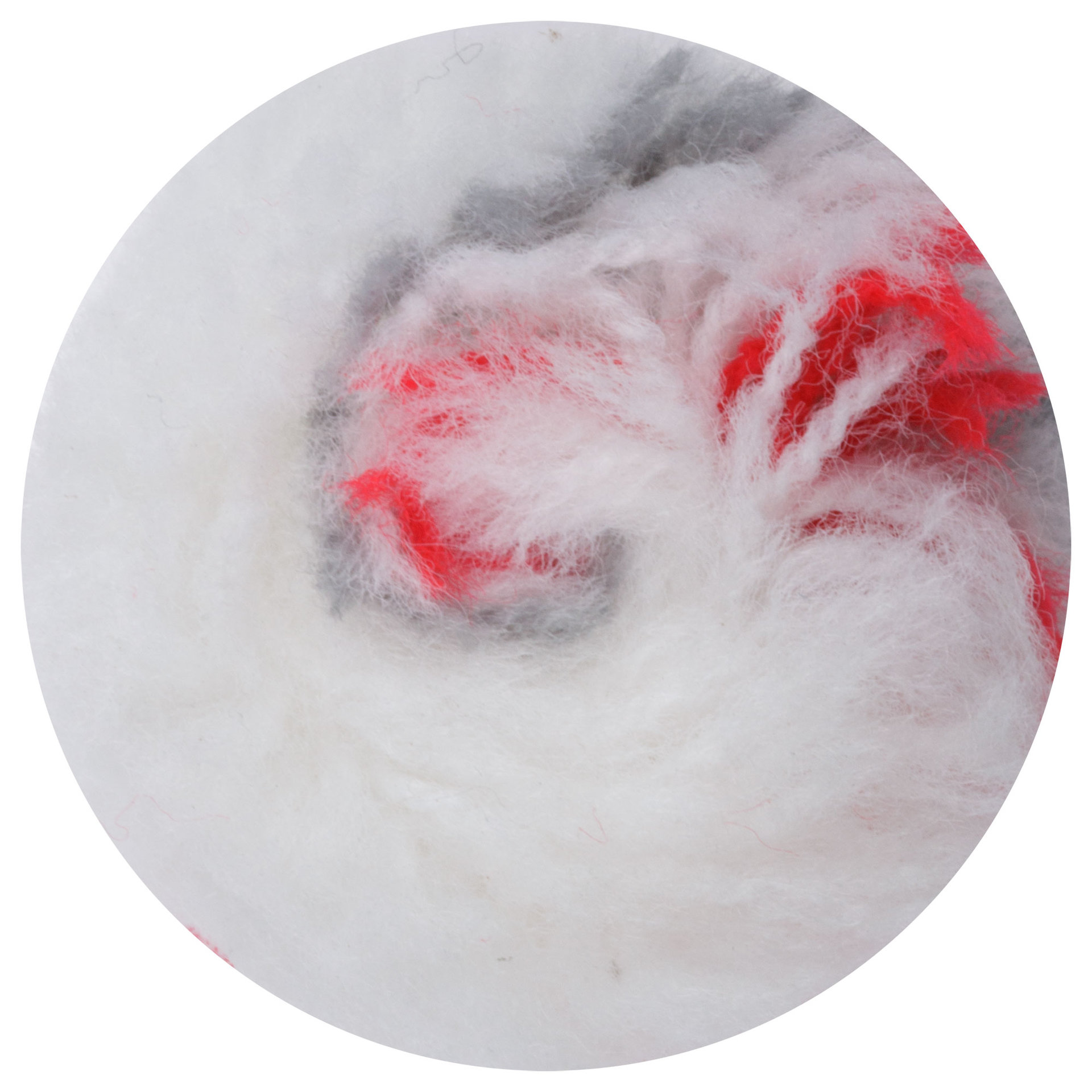 Валик полиакрил. мини Профи, белый с серой и красной полосками, диам. 15/35 мм, ворс 10 мм, 150 мм (02673)