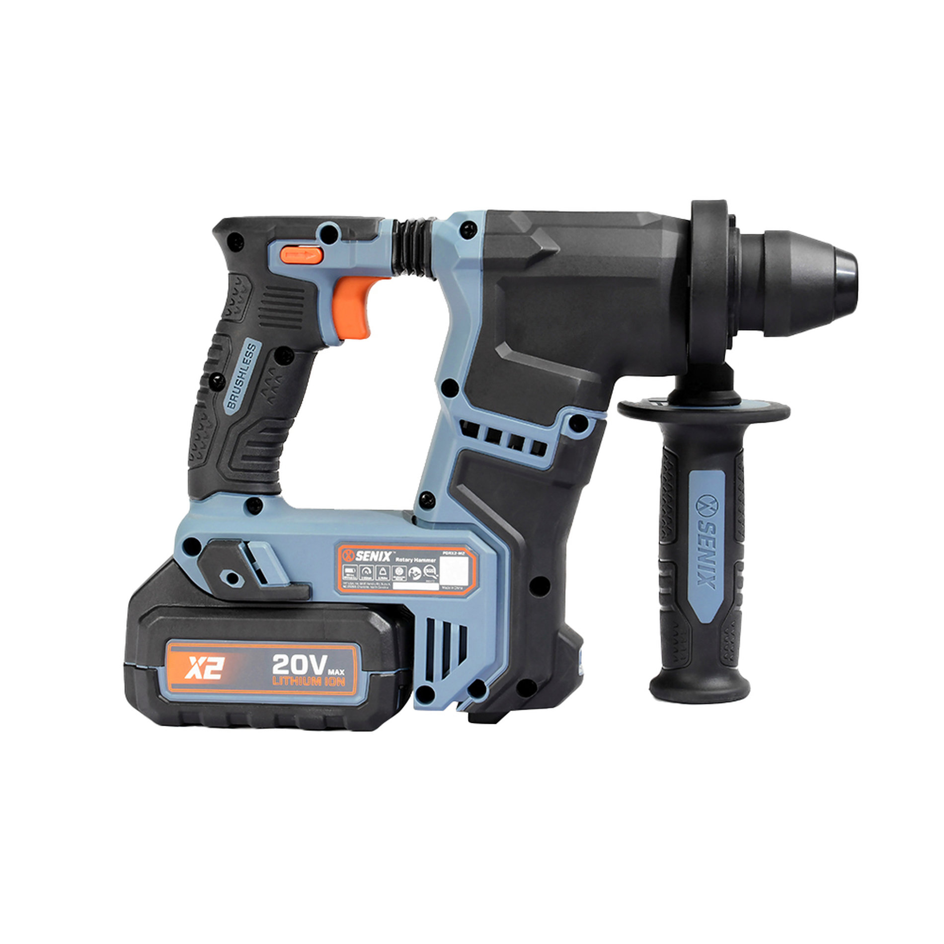 Перфоратор SDS-plus, 1.2Дж, 17 мм, 1х4Ач, ЗУ, кейс X2 20В