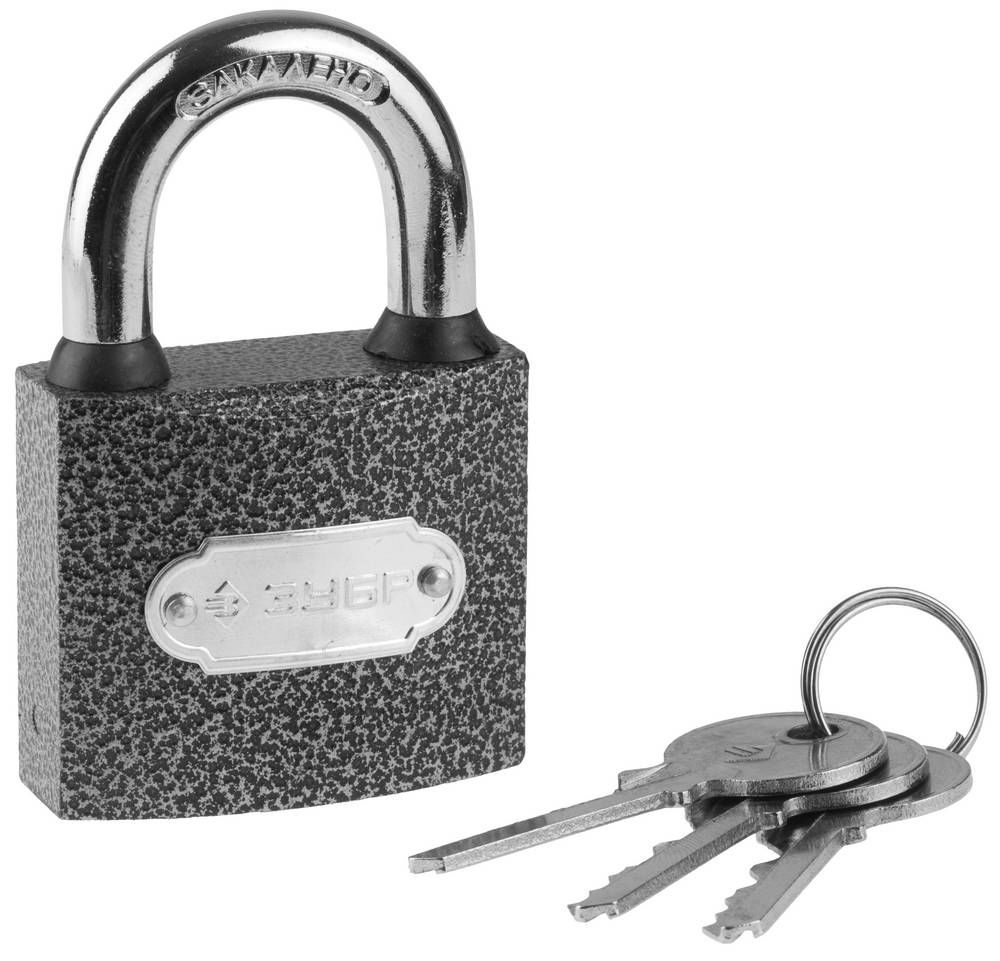 Замок навесной 50 мм, металлический корпус ЗУБР 3712-50