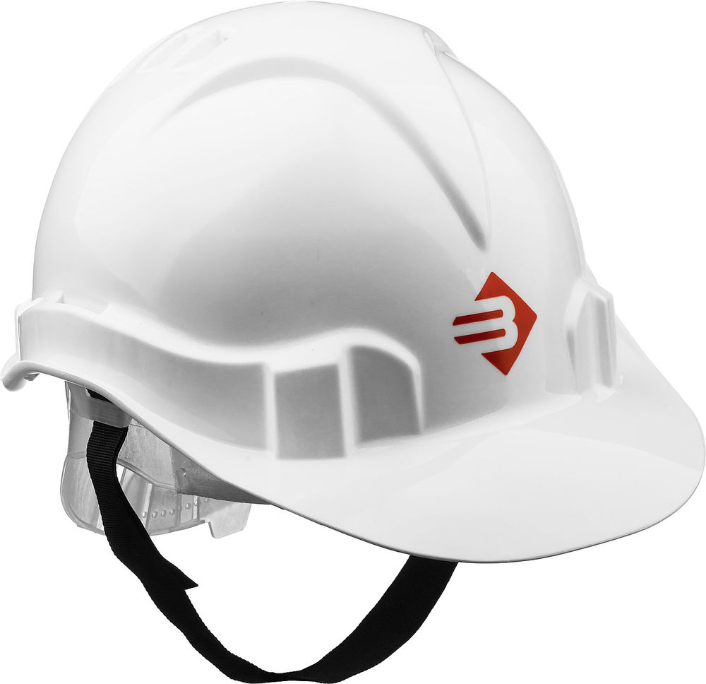 Каска защитная белая, реечный механизм, универсальное крепление для наушников и щитков ЗУБР 11090-2_z01