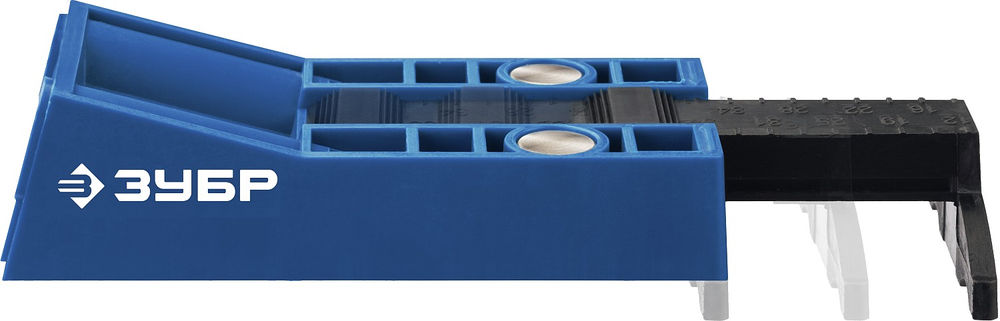 Кондуктор двойной для глухих отверстий два отверстия в кейсе ЗУБР Профессионал 30091