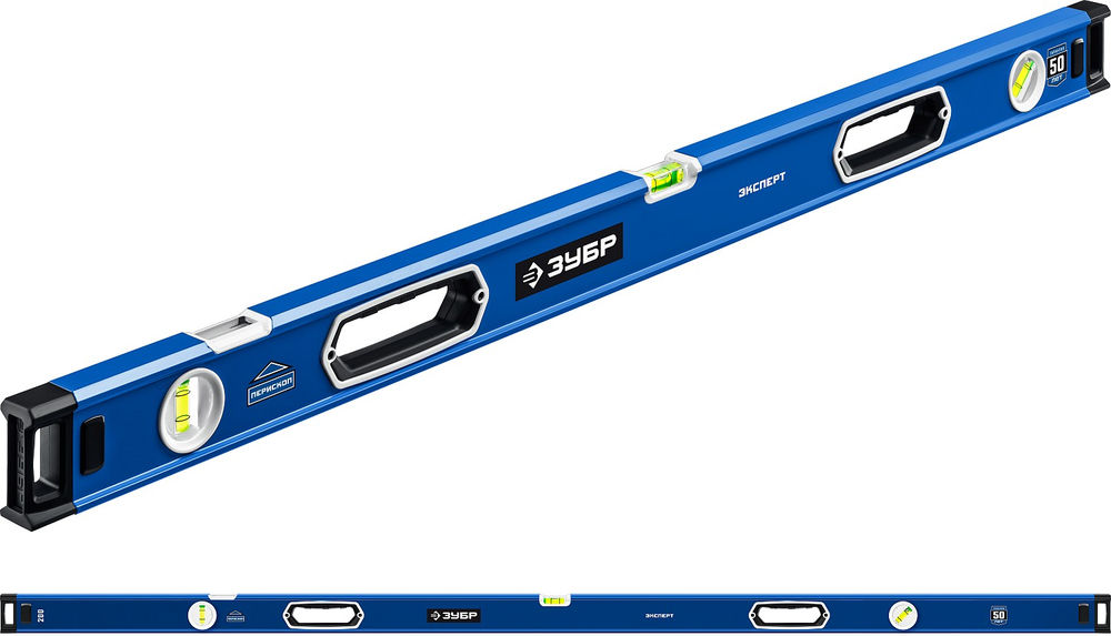 Уровень с усиленным профилем ЭКСПЕРТ 2000 мм, с зеркальным глазком ЗУБР Профессионал 34570-200