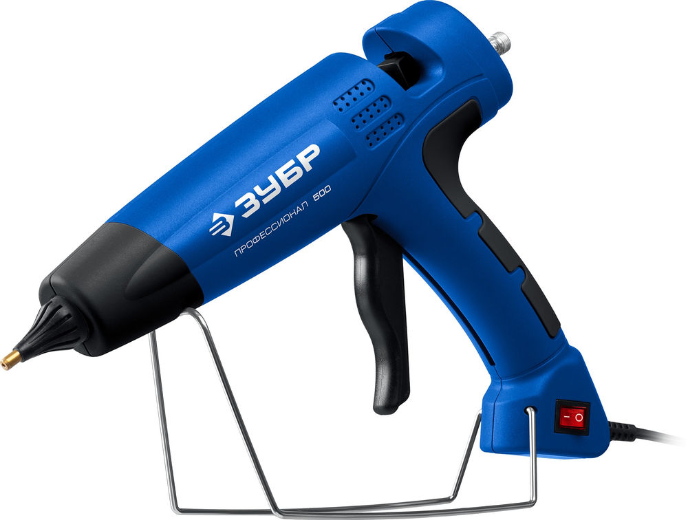 Пистолет термоклеевой электрический 35 г/мин, 500 Вт, d 11 мм ЗУБР Профессионал 06859-11