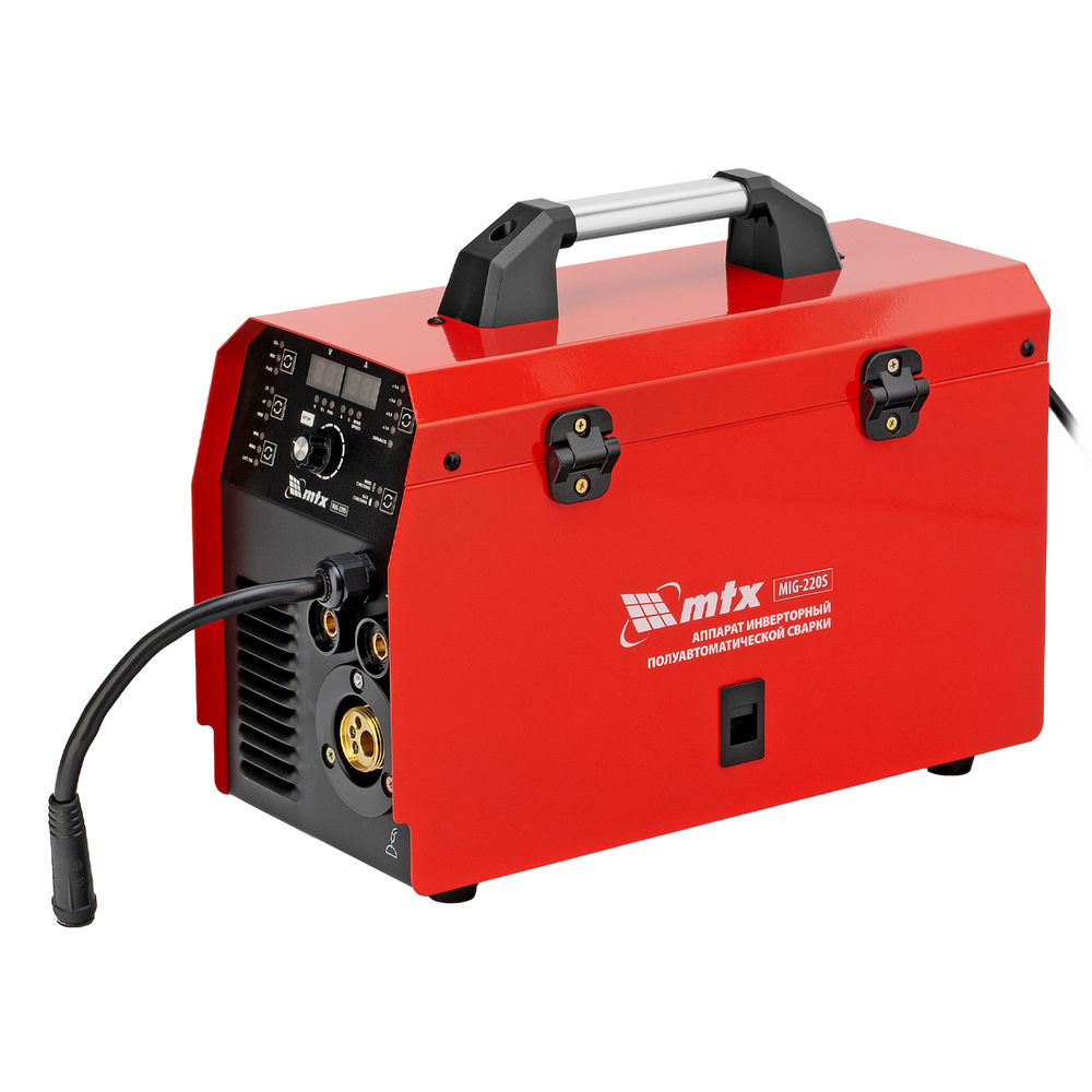 Аппарат инвертор. полуавтомат. cварки MIG-220S, 220A, ПВ 60%, катушка 5 кг MTX (94304)