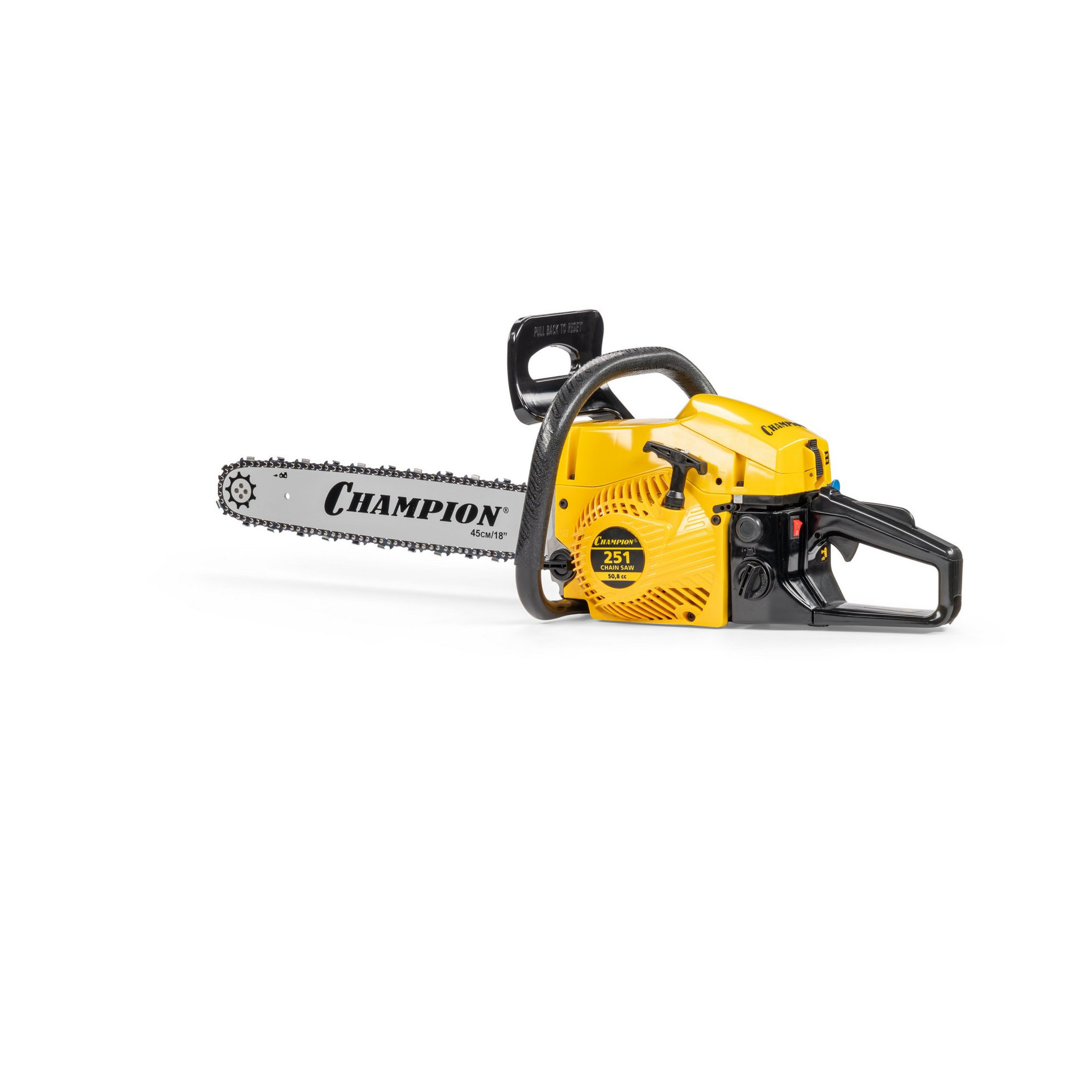 Бензопила CHAMPION 251-18-0,325-1,5-72 (2,3кВт 50,8см? легкий старт 5,6кг) 251-18
