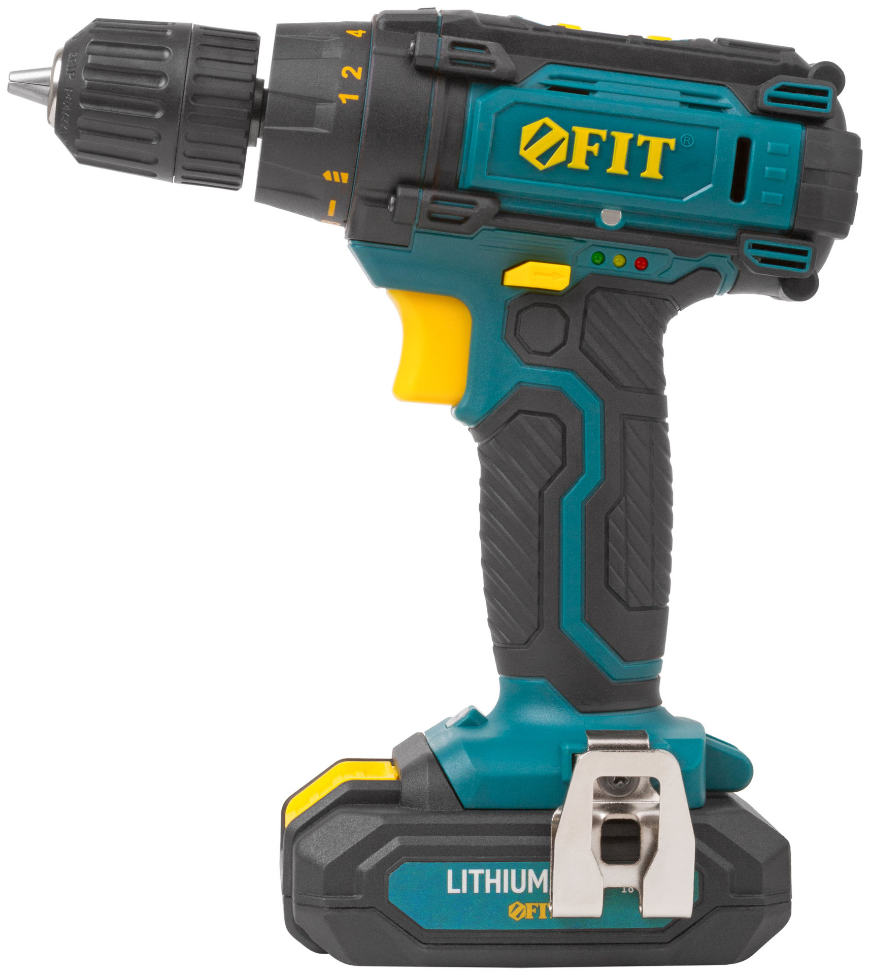 Дрель-Шуруповерт акк. 18 В; 0-450/1550 об/мин; 29 Нм; 2 (Li-Ion) 1,3 Ач; 1,5 ч.; рез. накл.; кейс (80199)