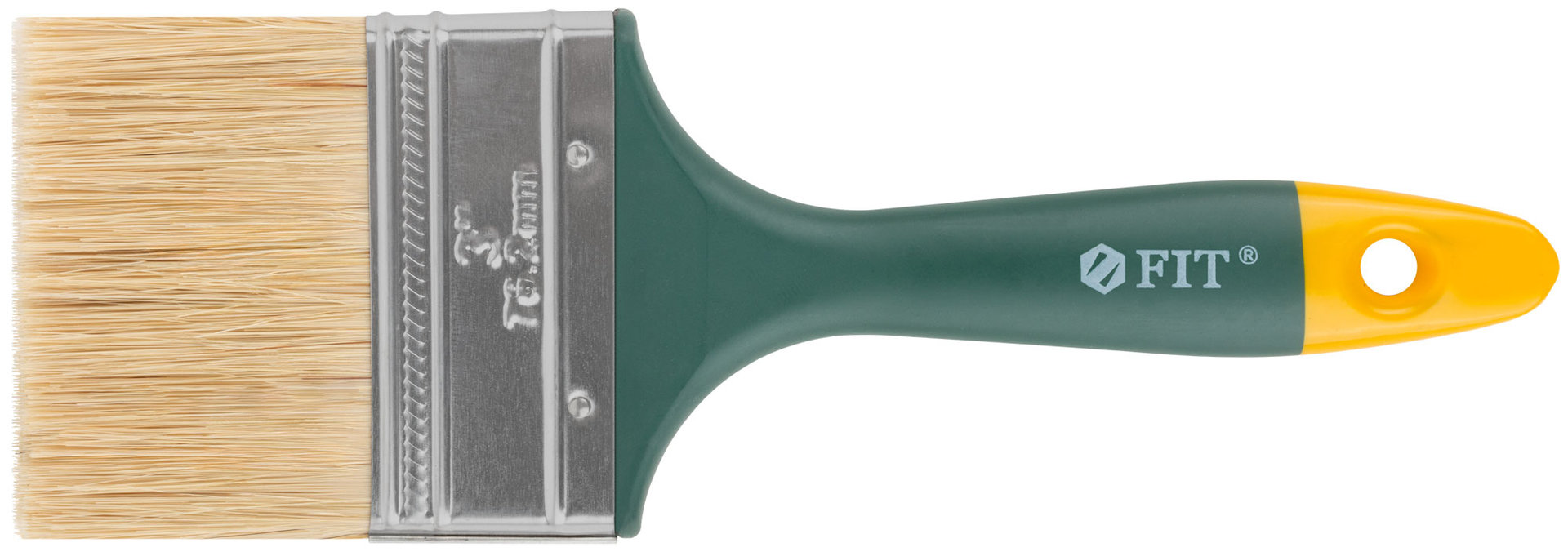 Кисть флейцевая Контур, натур.светлая щетина, пластиковая ручка 3 (75 мм) (01167)