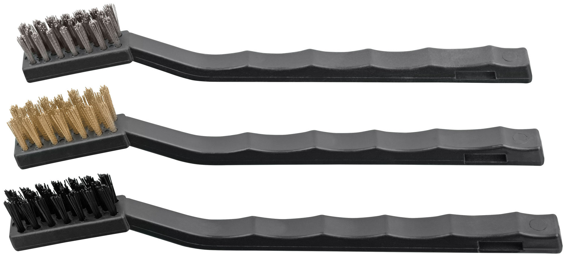 Корщетки мини, набор 3 шт., сталь/нейлон/латунь, 175 мм (38453)
