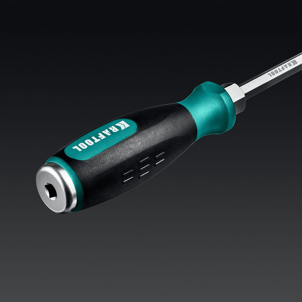 Отвертка ударная SL 10, сквозной стержень Cr-Mo IMPACT KRAFTOOL 250033-10