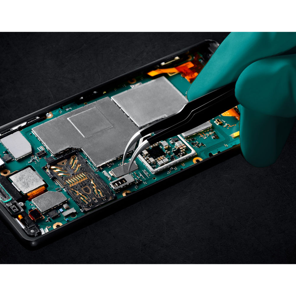 Антистатический антимагнитный прецизионный пинцет изогнутый, 116 мм KRAFTOOL 222126