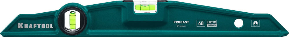 Магнитный литой уровень PROCAST-M, 400 мм KRAFTOOL 34718-040