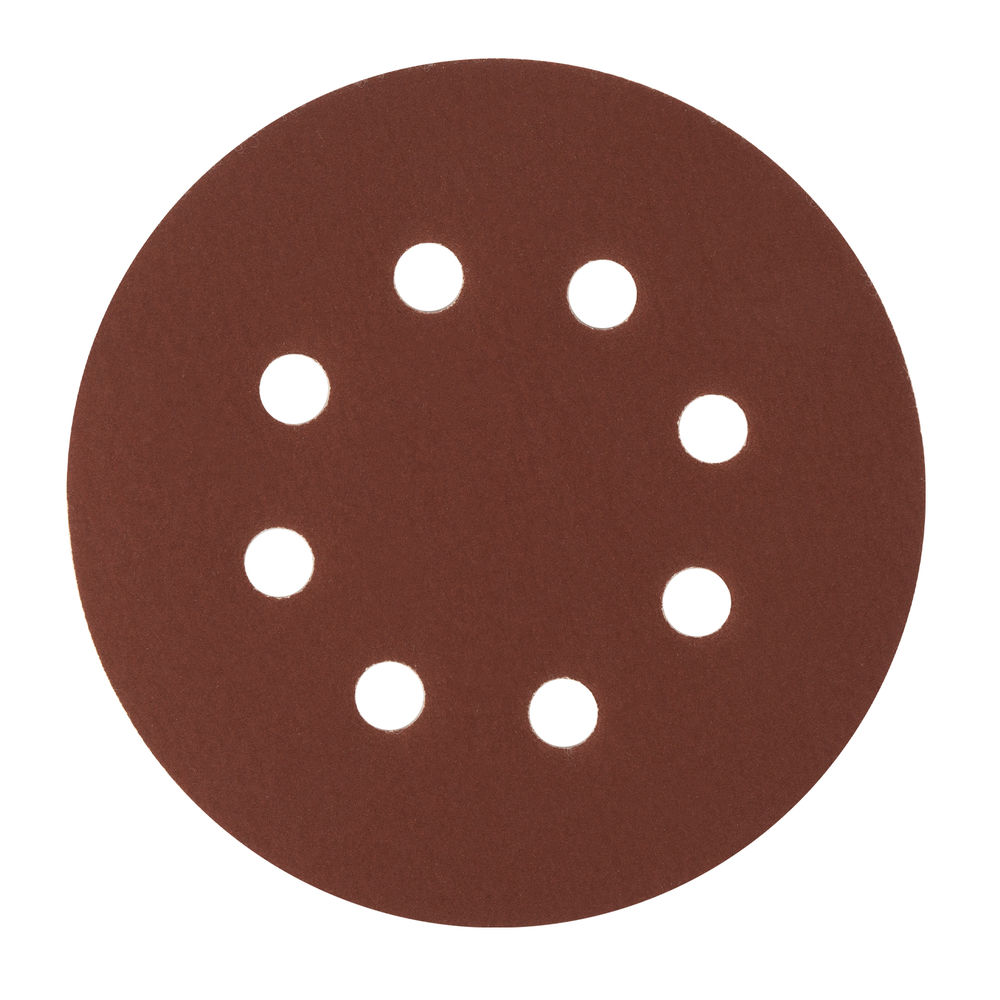 Круг абразивный на ворсовой подложке под липучку, перфорированный, P 400, 125 мм, 5 шт Сибртех (738147)