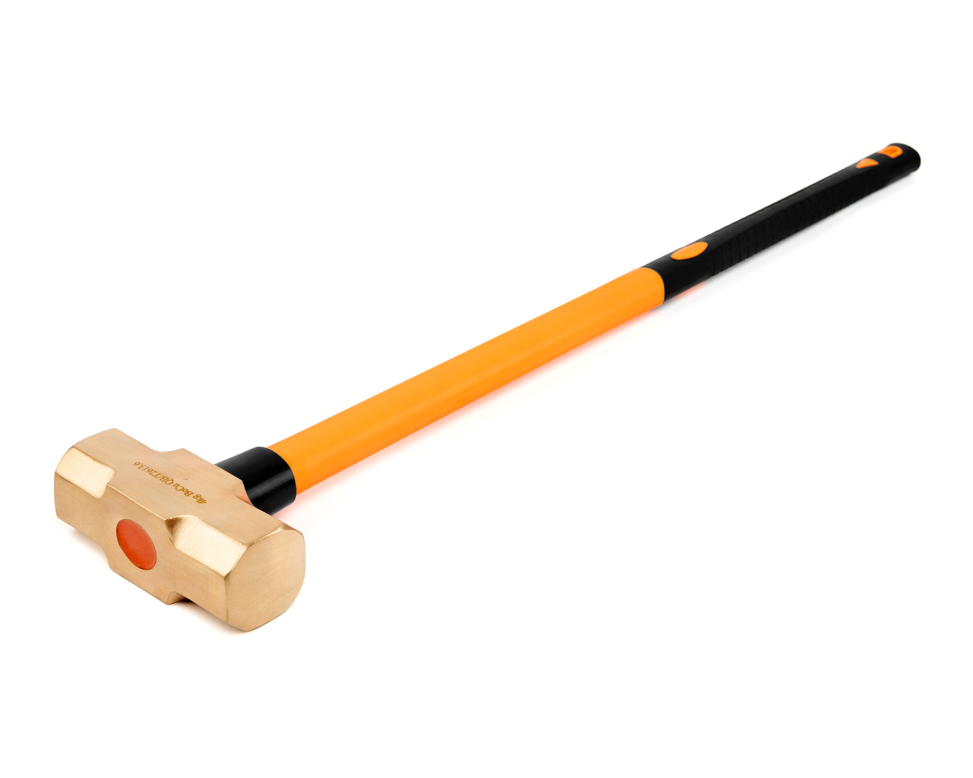 Кувалда тупоносая 4 кг BeCu рукоятка фибергласс искробезопасная 191-1024, HORTZ