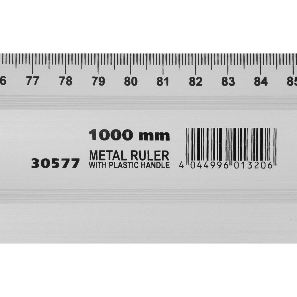 Линейка-уровень, 1000 мм, металлическая, пластмассовая ручка 2 глазка Matrix (30577)