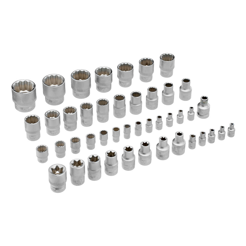 Набор инструментов 1/2, 1/4, CrV, 12 гранные головки, пластиковый кейс, 109 предмета Stels