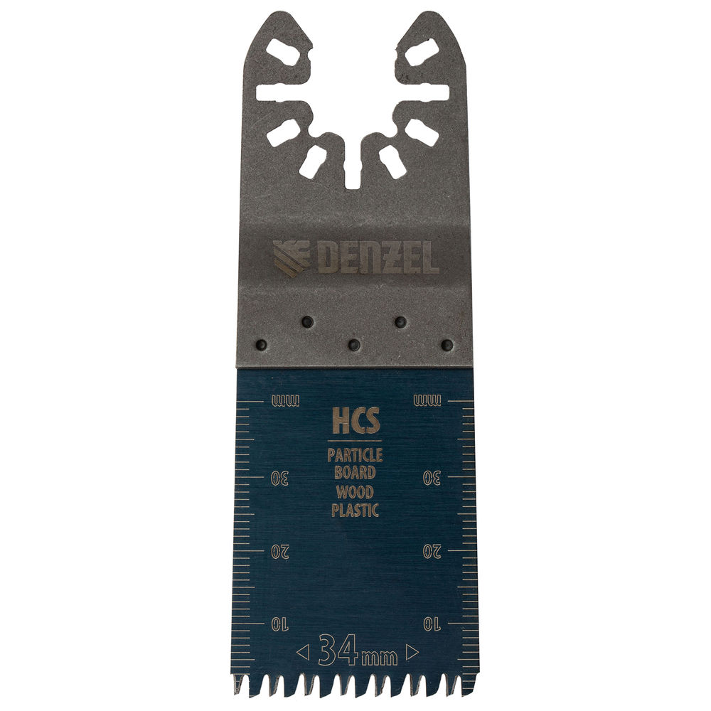 Насадка для МФИ режущая пазовая прямая, HCS, по дереву, ламинату 34 х 2.5 мм, крупный зуб Denzel (782315)