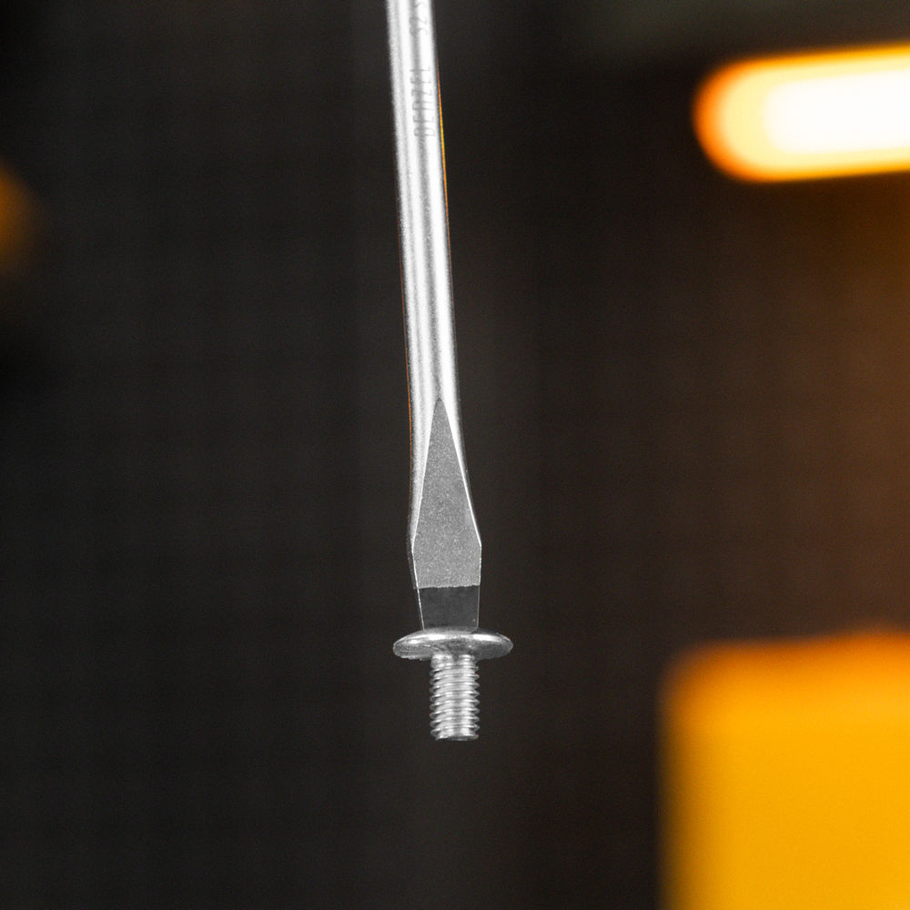 Отвертка, SL6x150 мм, S2, 3к рукоятка Denzel (121997)